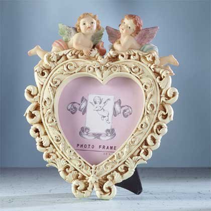 33223 Cherub Heart Shape Frame