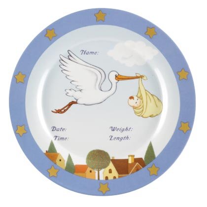 34824 Boy Birth Announcement Plate