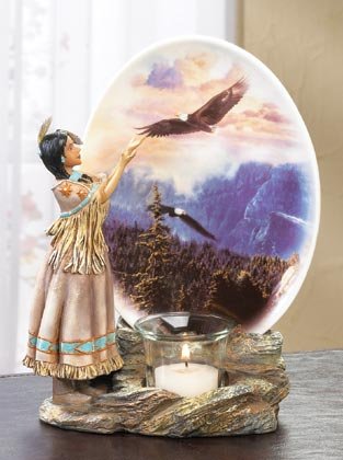 35198 Girl Plate Votive Holder