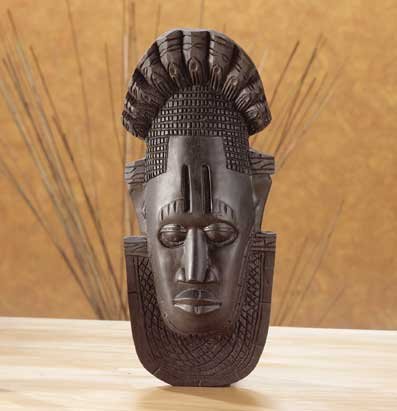 33295 Ebony-Look African Mask