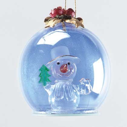 33501 Glass Ornament "Snowman"