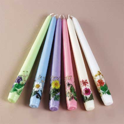 33550 Dried Flowers Scented Tapers
