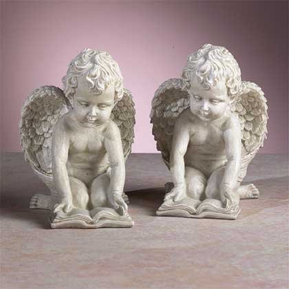 33570 Reading Cherubs Bookends