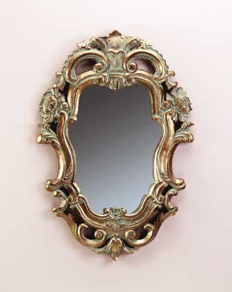 33630 Antique Gold Finish Wall Mirror