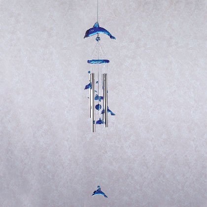 33653 Acrylic Dolphins Wind Chimes