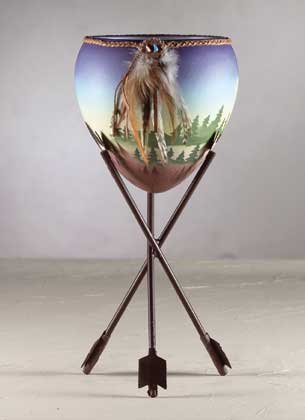 33677 Southwest Pottery on Arrow Stand