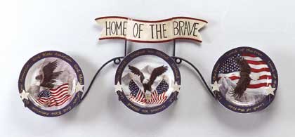 33766 Eagle and Flag Plate Set