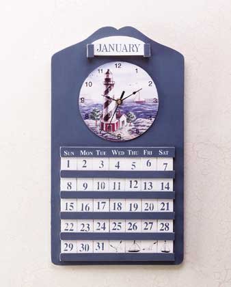 33773 Lighthouse Clock and Perpetual Calendar