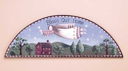 33776 "Bless Our Home" Angel Door Crown