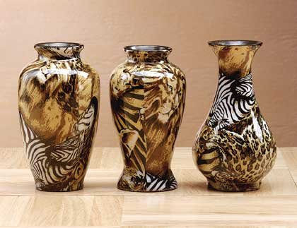 33847 Mini Safari Patchwork Vases