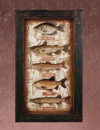 33936 Fish Shadow Box