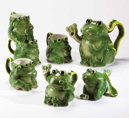 34055 Frog Tea Set
