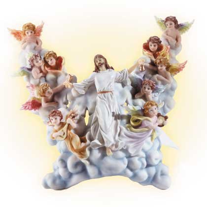 34099 Jesus in Clouds Wall Light