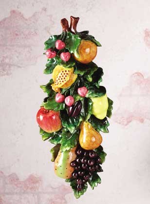 34111 Mixed Fruits Wall Plaque