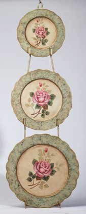 34129 Metal Rose Plate Set