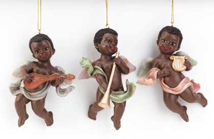 34133 Cherub Musician Ornaments (Set of 3)