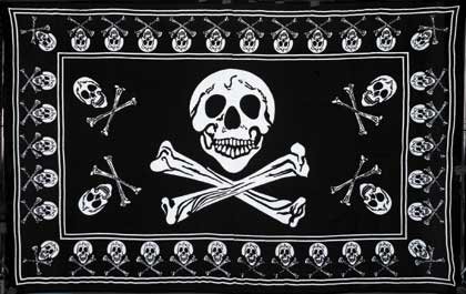 34166 Skeleton Pattern Cotton Sheet