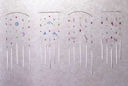 34249 4 Acrylic Ornament Wind Chimes (Retail - 5.95ea)