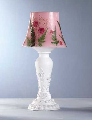 34284 Dried Flowers Candle Lamp