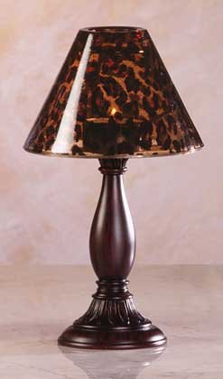 34319 Safari Glass Shade Candle Lamp