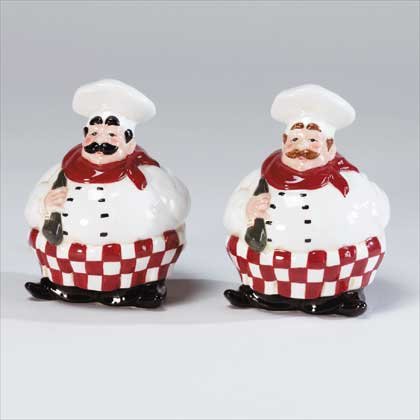 34322 Chubby Chef Salt and Pepper Shakers