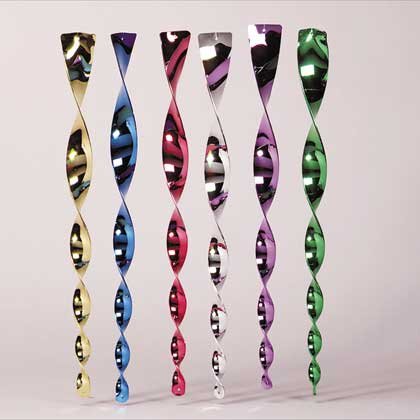 34357 6 Metallic Twirlers (Retail - 4.99ea)