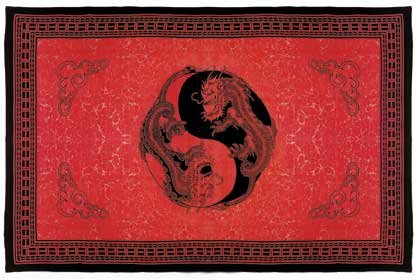 34363 Dragon Print Cotton Sheet