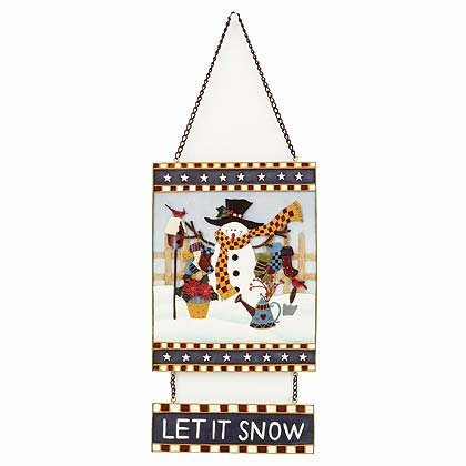 34583 Snowman Wall Plaque