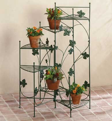 34764 Metal Ivy Design Plant Stand
