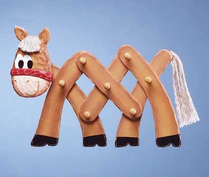 34825 Wood Donkey Coat Hanger