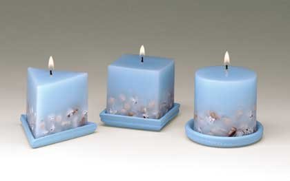 34883 Seashell Design Candles