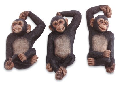 35009 Monkey Wall Plaques