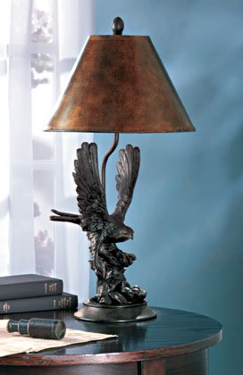 35033 Eagle On Branch Lamp