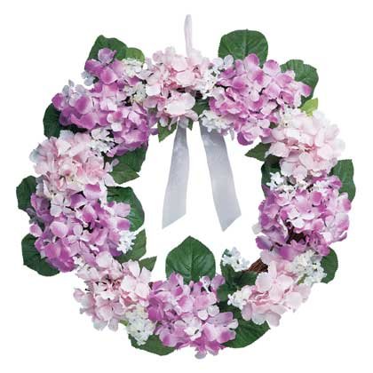 35058 Hydrangea Wreath - 23"