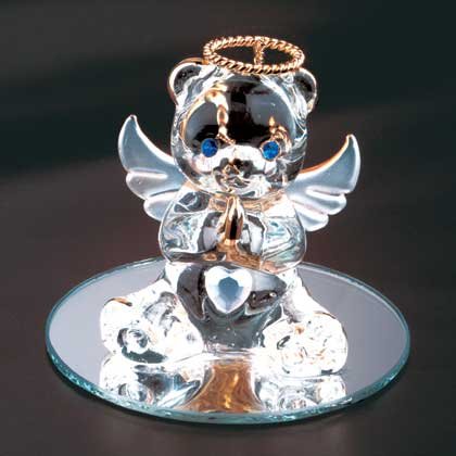 35072 June Glass Angel Bear