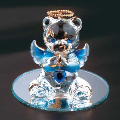 35075 September Glass Angel Bear