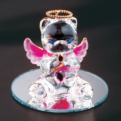 35076 October Glass Angel Bear