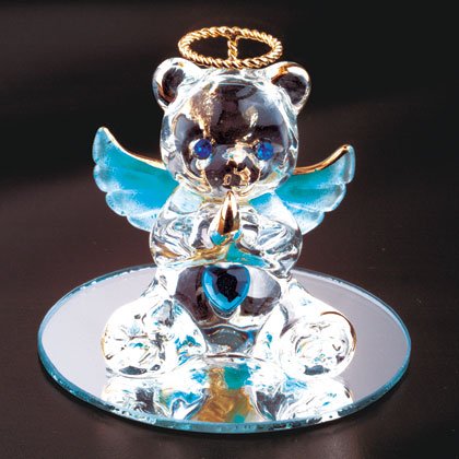 35078 December Glass Angel Bear
