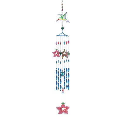 35094 Hummingbird And Morning Glory Windchime