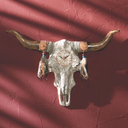 35151 Desert Skull Wall Clock