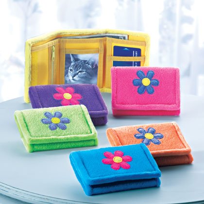 35204 PK 6 Flower Design Wallet (Retail - 4.99ea)