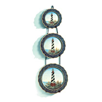 35258 Lighthouse Motif Plate Set