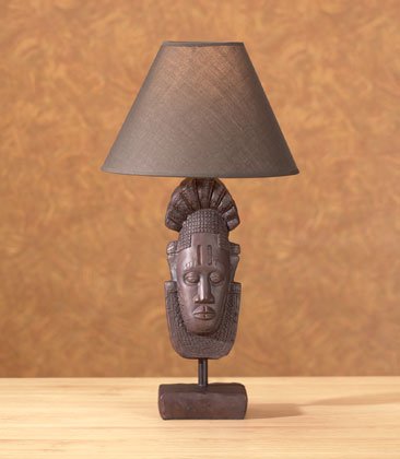 35358 Tribal Mask Lamp of Africa