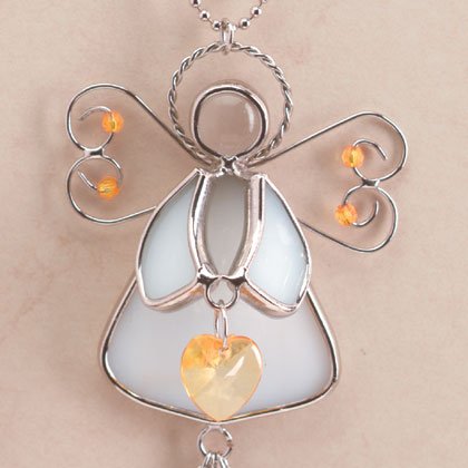 35369 Angel November Birthstone Heart