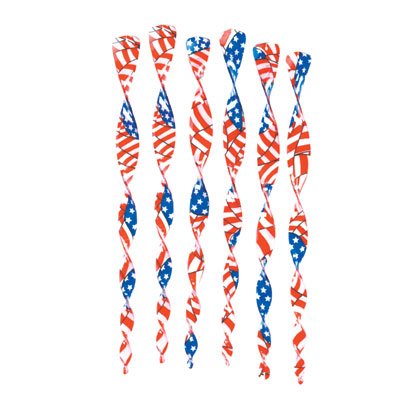 35371 6 American Flag Twirlers (Retail - 4.99ea)