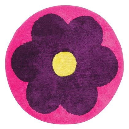 35661 Flower Round Shape Rug