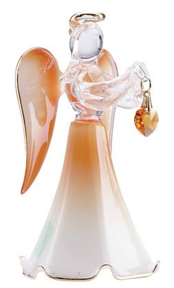 30825 Glass Angel With November Birthstone