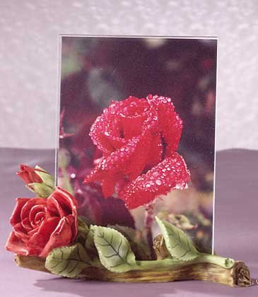 31158 Alabastrite Red Roses Photo Frame