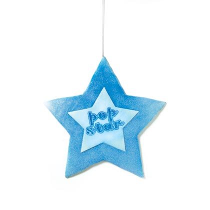 36828 Star Puffy Mesh Hangup Decor