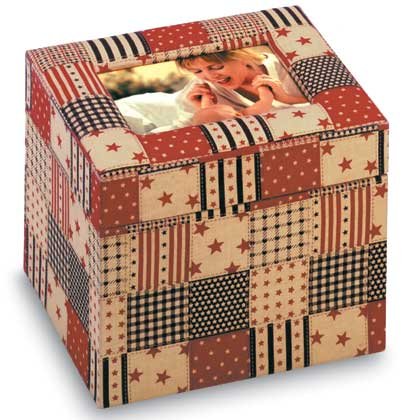 34874 American Country Fabric Photo Box